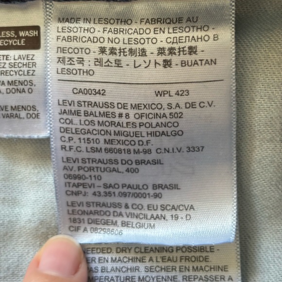 Levi’s 505 Blue Regular Fit Men’s Jeans Dark Stonewash W36 L32 - Picture 11 of 15